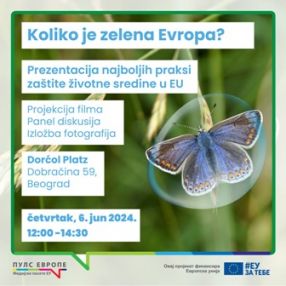 EU Green Week celebration: film projection, panel discussion and photo exhibition 